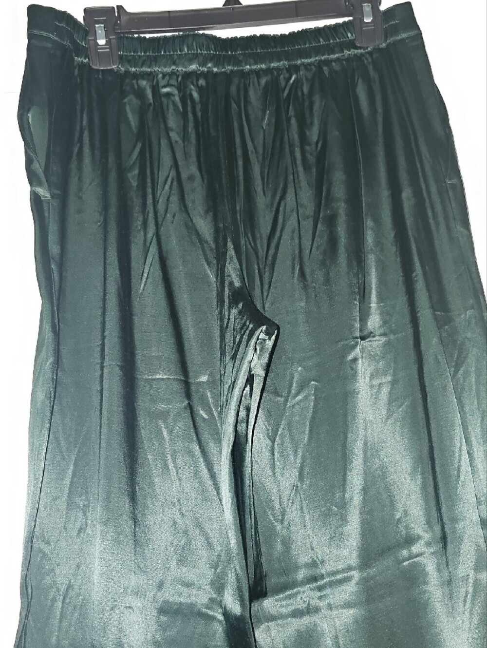 Madewell Dark Emerald Green Wide-Leg Trousers - Picture 2 of 5